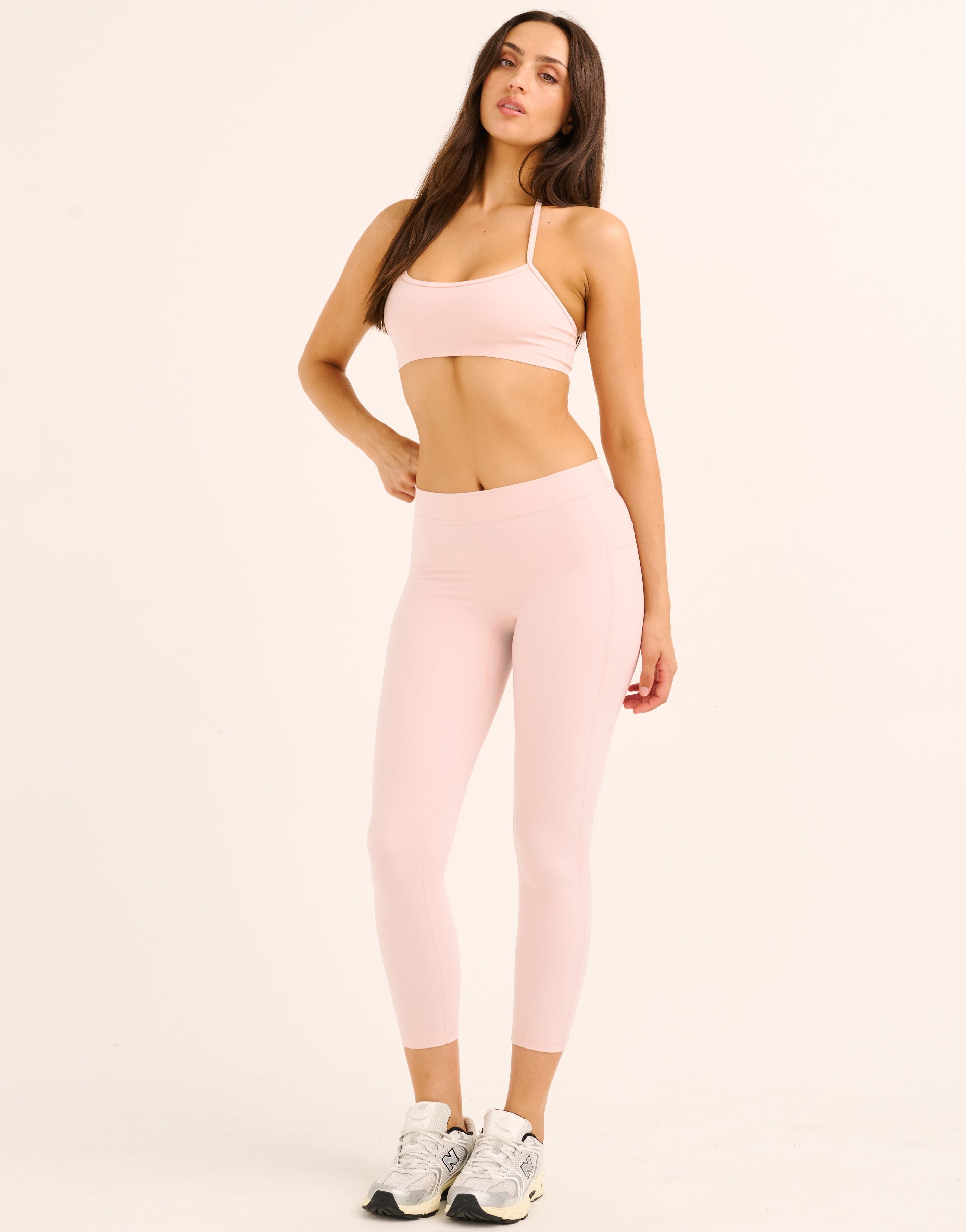 Ascend Pocket Mid-Waist Leggings 23" - Mauve