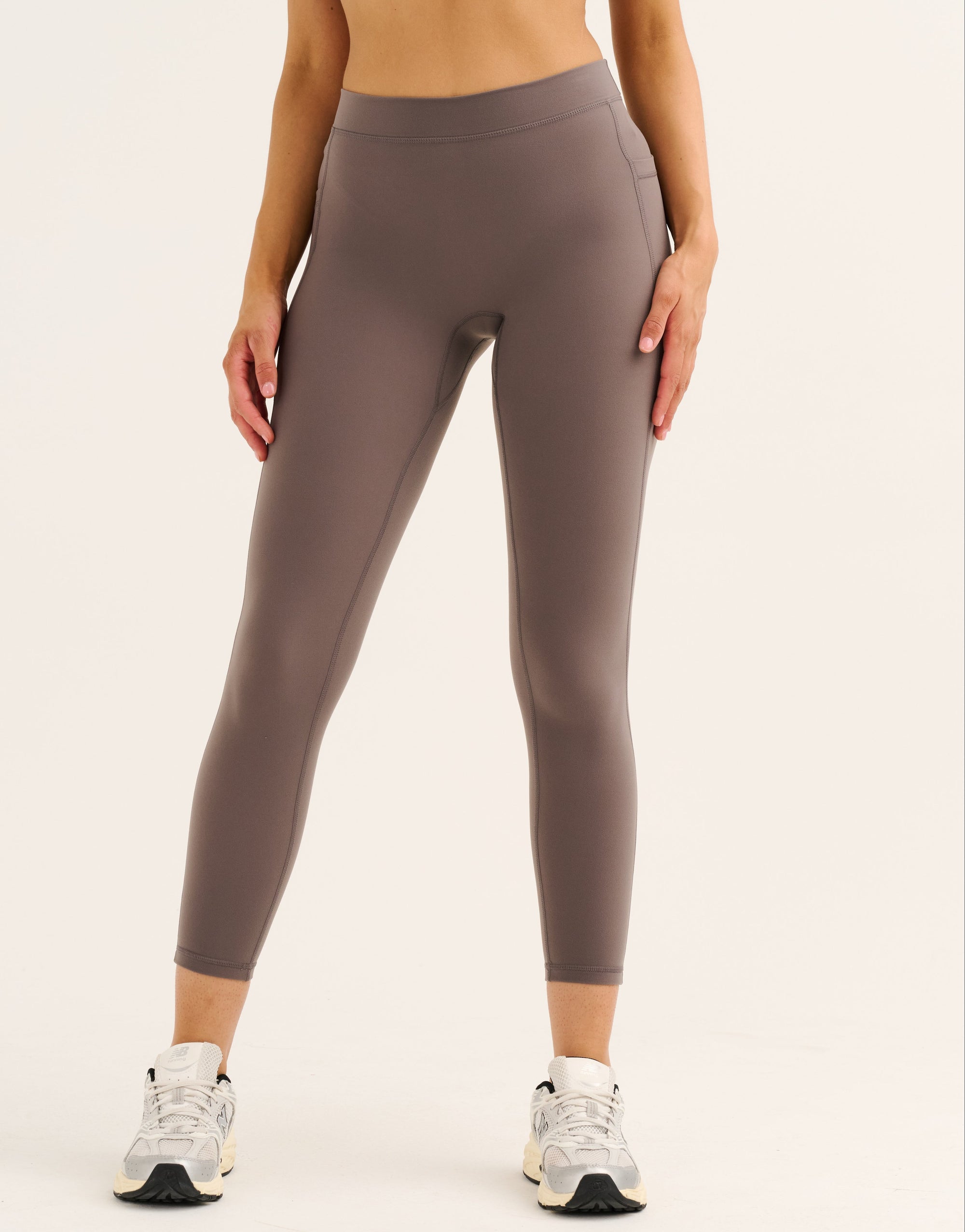 Ascend Pocket Mid-Waist Leggings 23" - Slate Grey