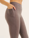 Ascend Pocket Mid-Waist Leggings 23" - Slate Grey