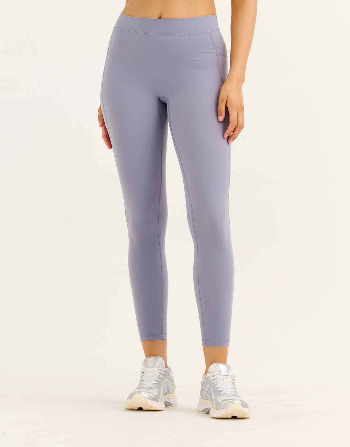 Ascend Pocket Mid-Waist Leggings 25" - Washed Blue