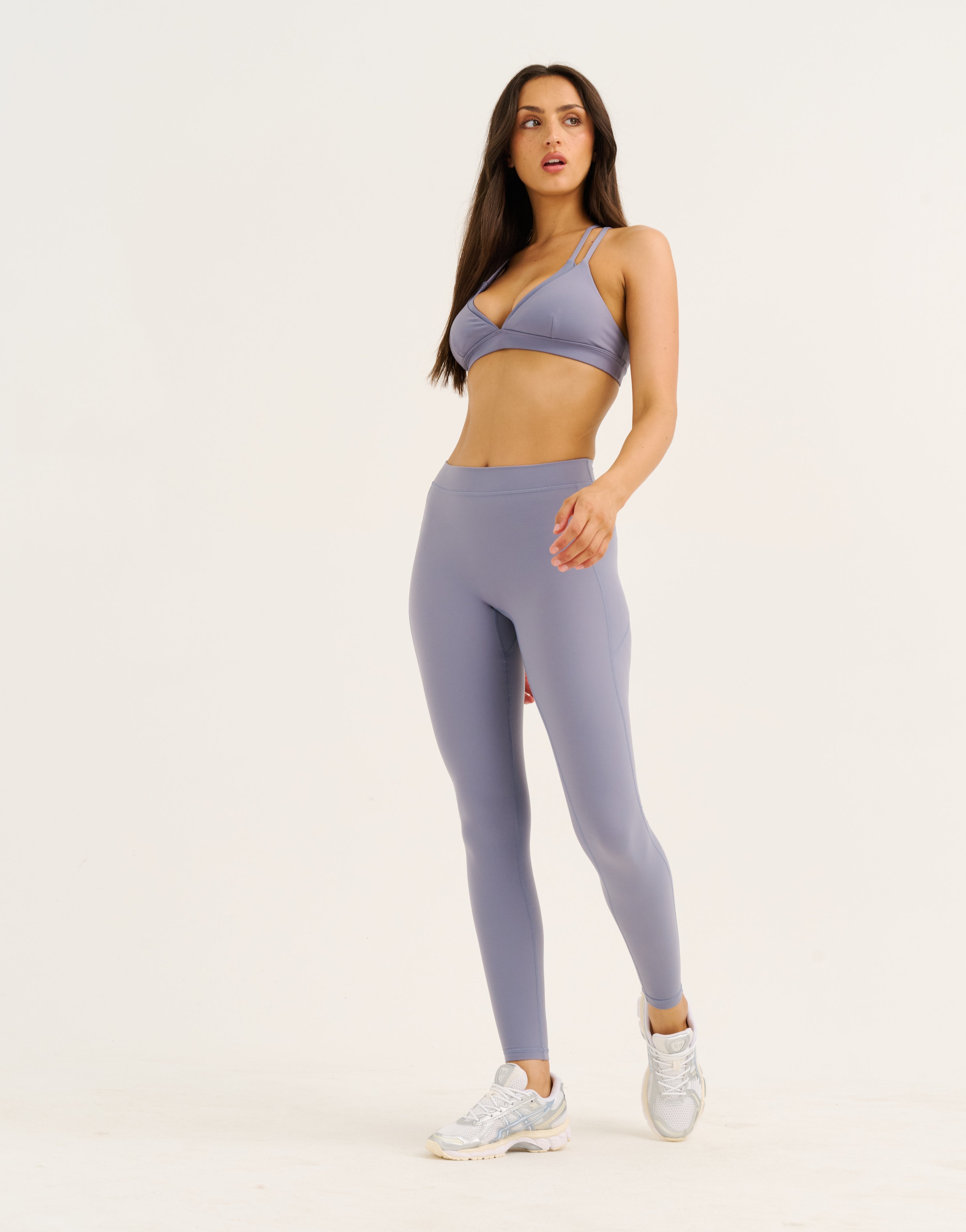 Ascend Pocket Mid-Waist Leggings 28" - Washed Blue