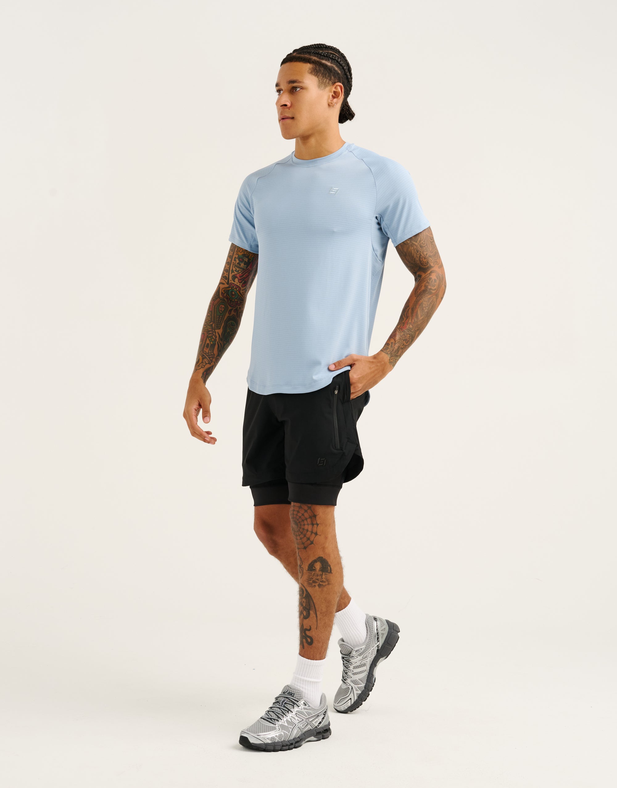 Performance Tee 30" - Dusty Blue