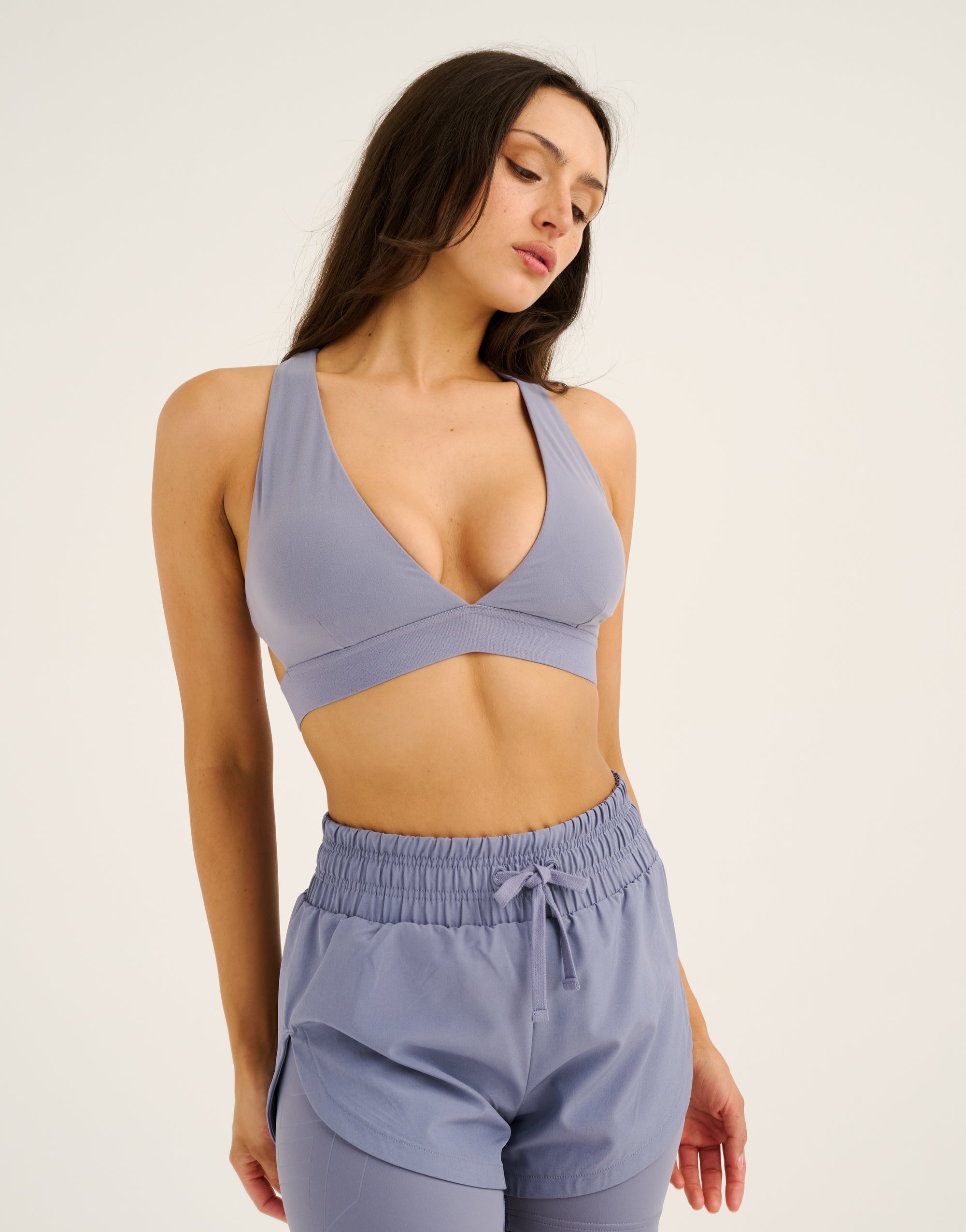 Relentless Sports Bra - Washed Blue