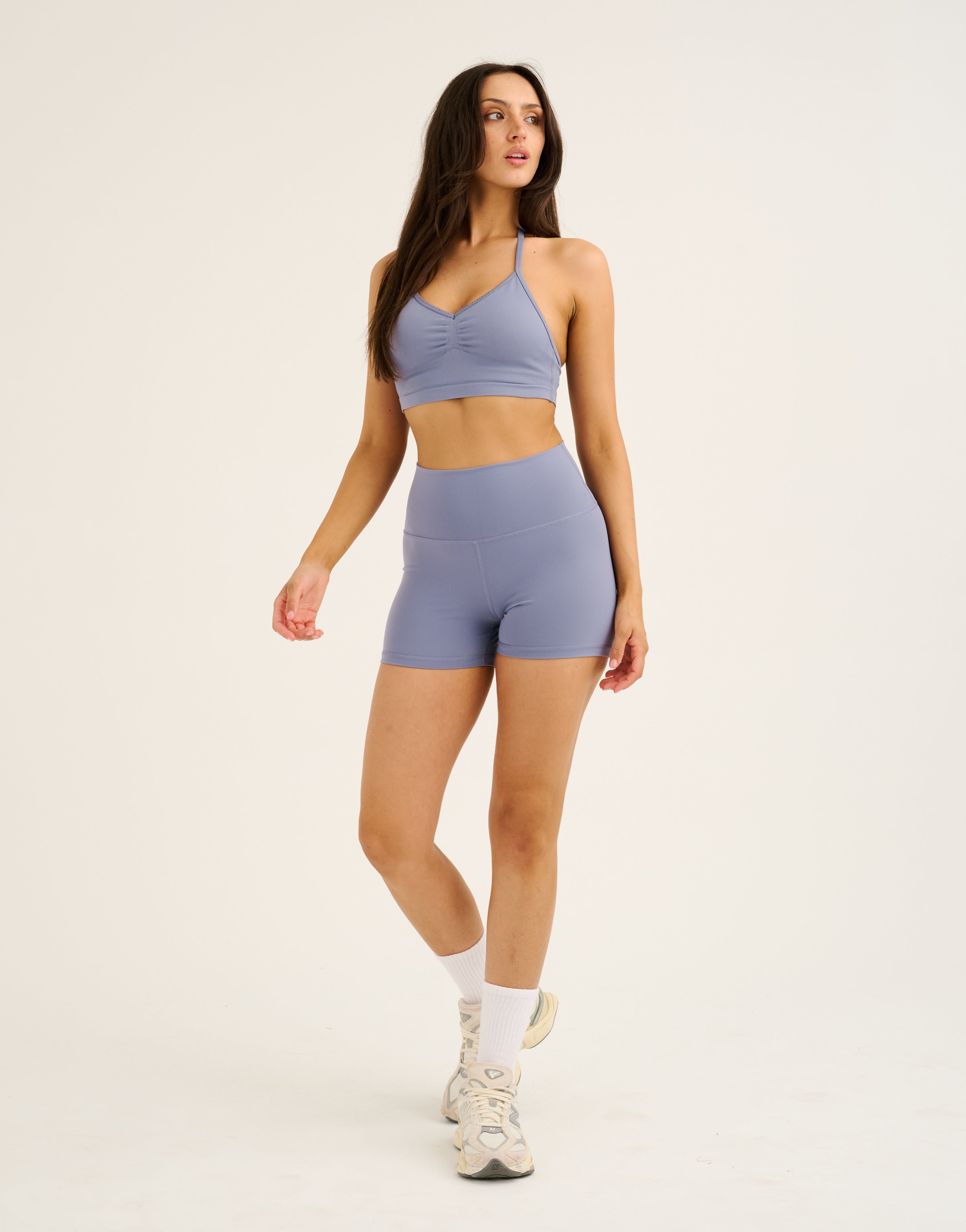 Echt Force Scrunch Shorts - Washed Blue