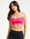 Y2K Retro Speed Sports Bra - Pink