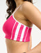 Y2K Retro Speed Sports Bra - Pink