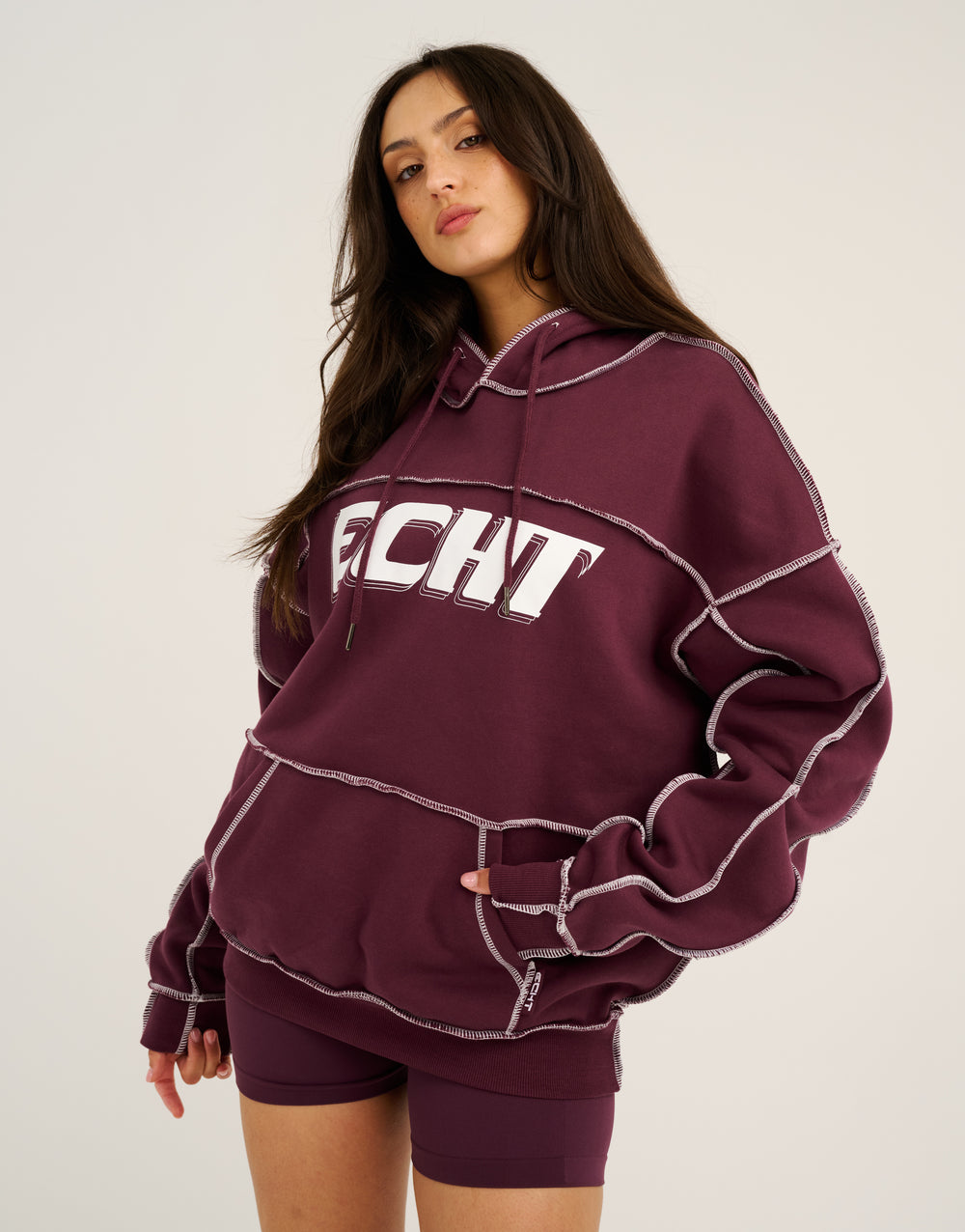 Track Hoodie - Blackberry