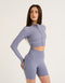 Arise Essential Zip-Up Long Sleeve - Washed Blue