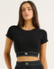 Bubble Banded Top - Black