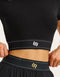 Bubble Banded Top - Black