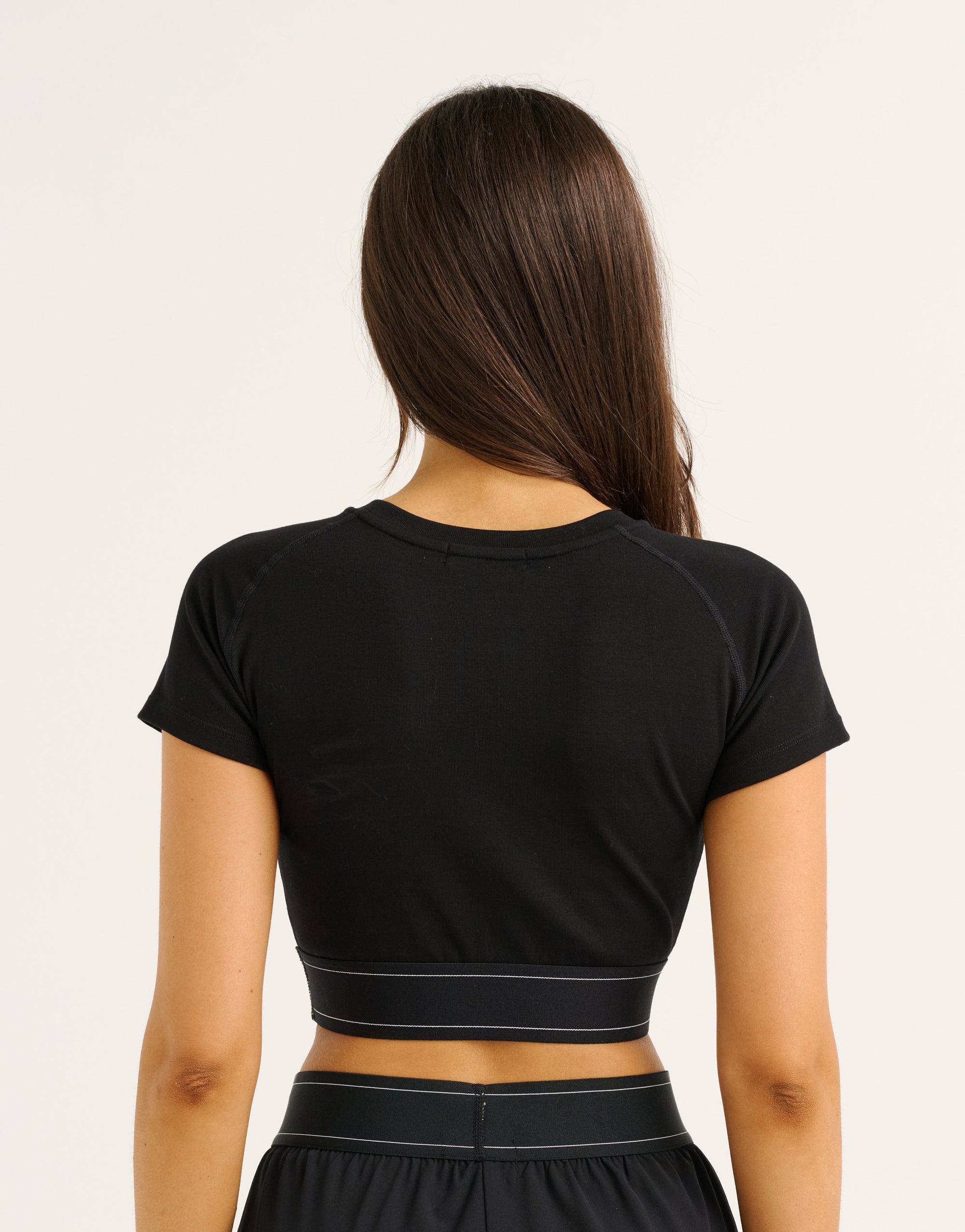 Bubble Banded Top - Black