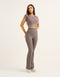 Bubble Banded Top - Slate Grey