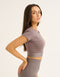 Bubble Banded Top - Slate Grey