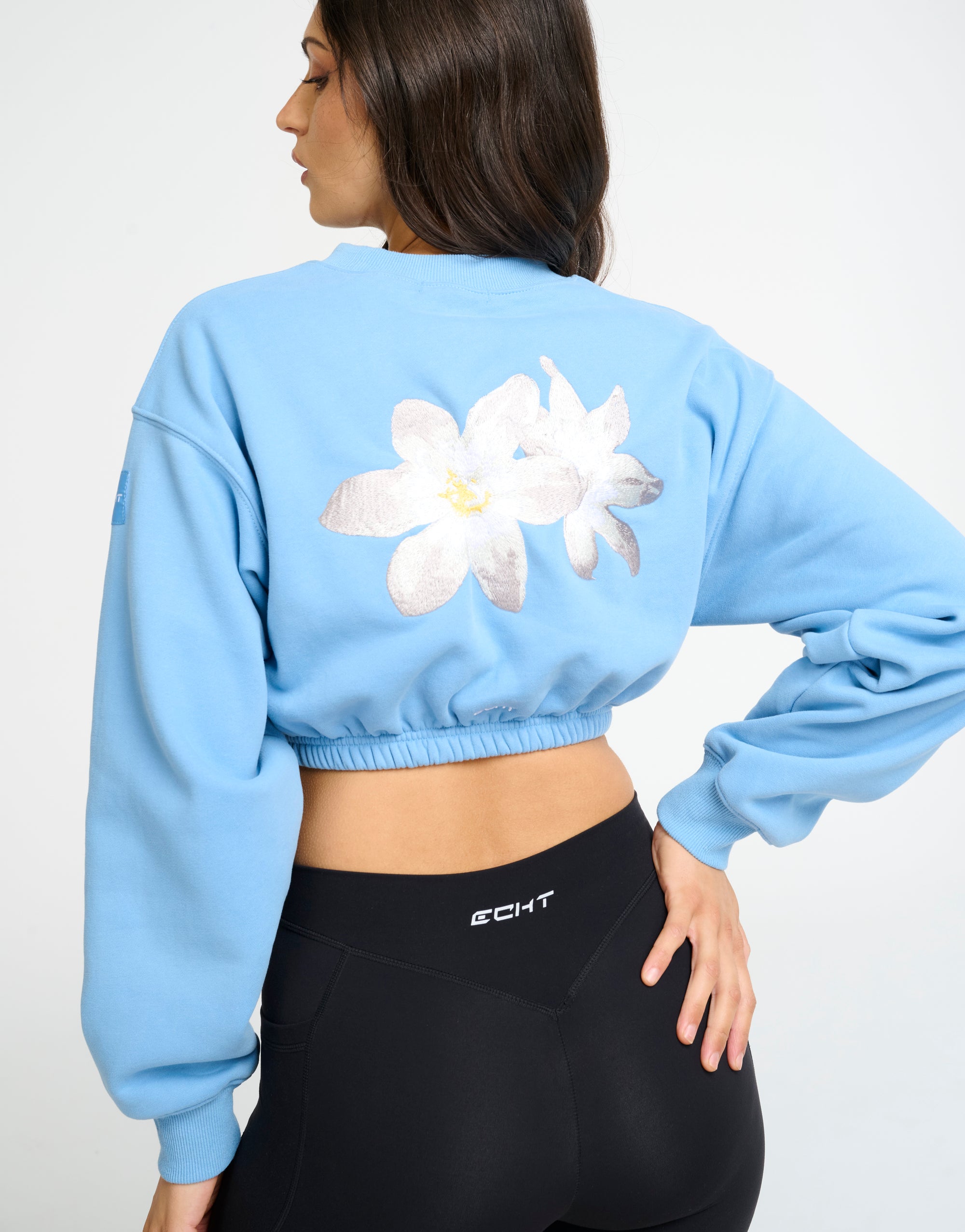 Esteem Cropped Sweater - Blue
