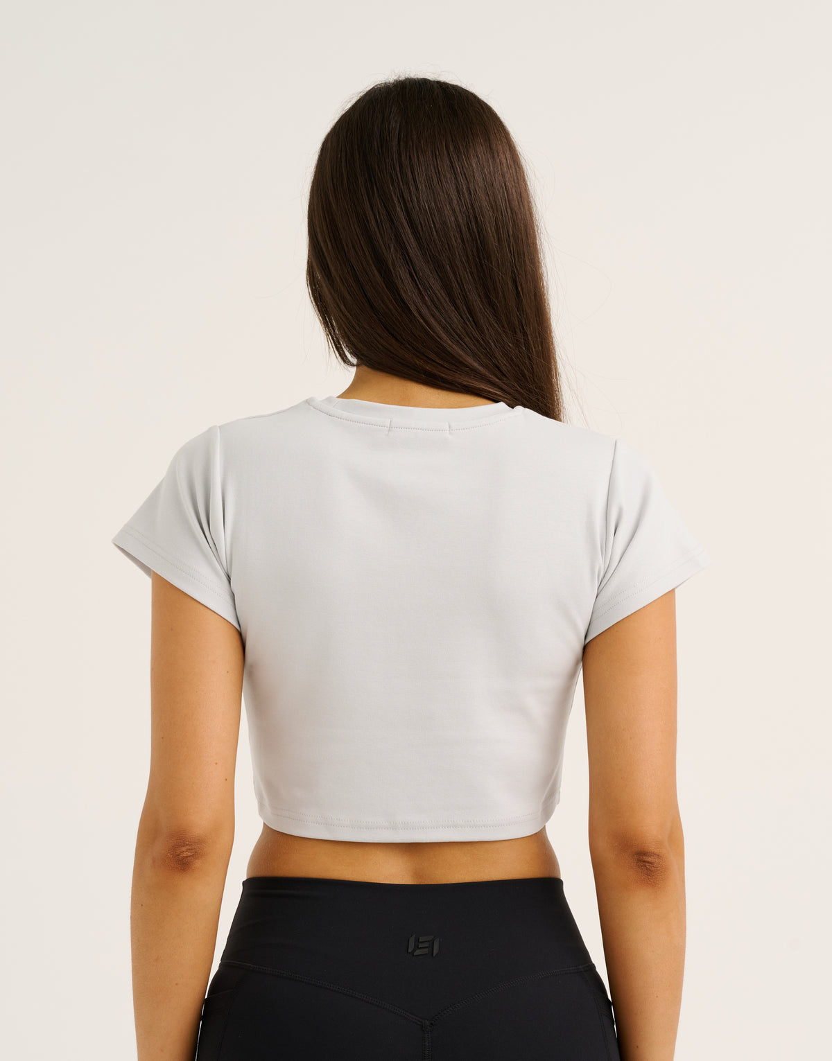 Cloud Cropped Tee - Micro Grey