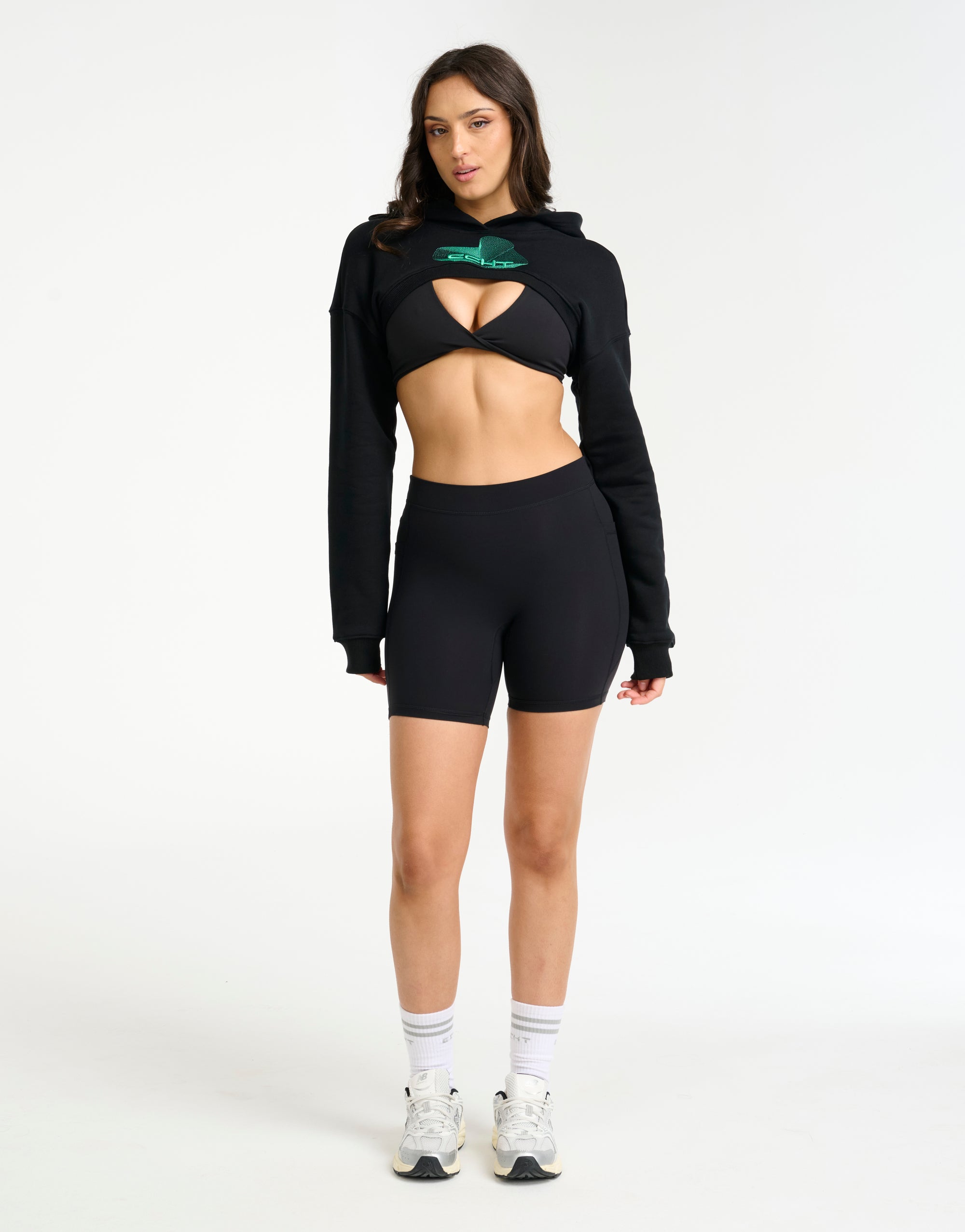 Futura High Cut Hoodie - Black