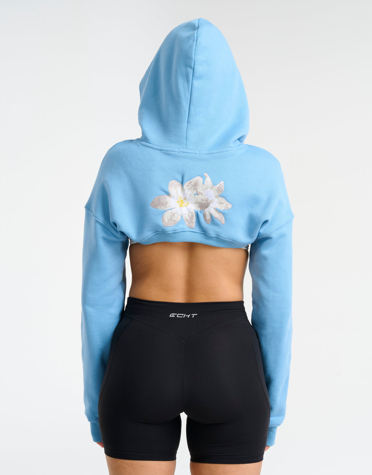 Glory High Cut Hoodie - Blue