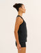 Nova Lycra® Pocket Racer Tank - Phantom Black