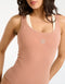 Ribbed Sculpt Tank - Sunset