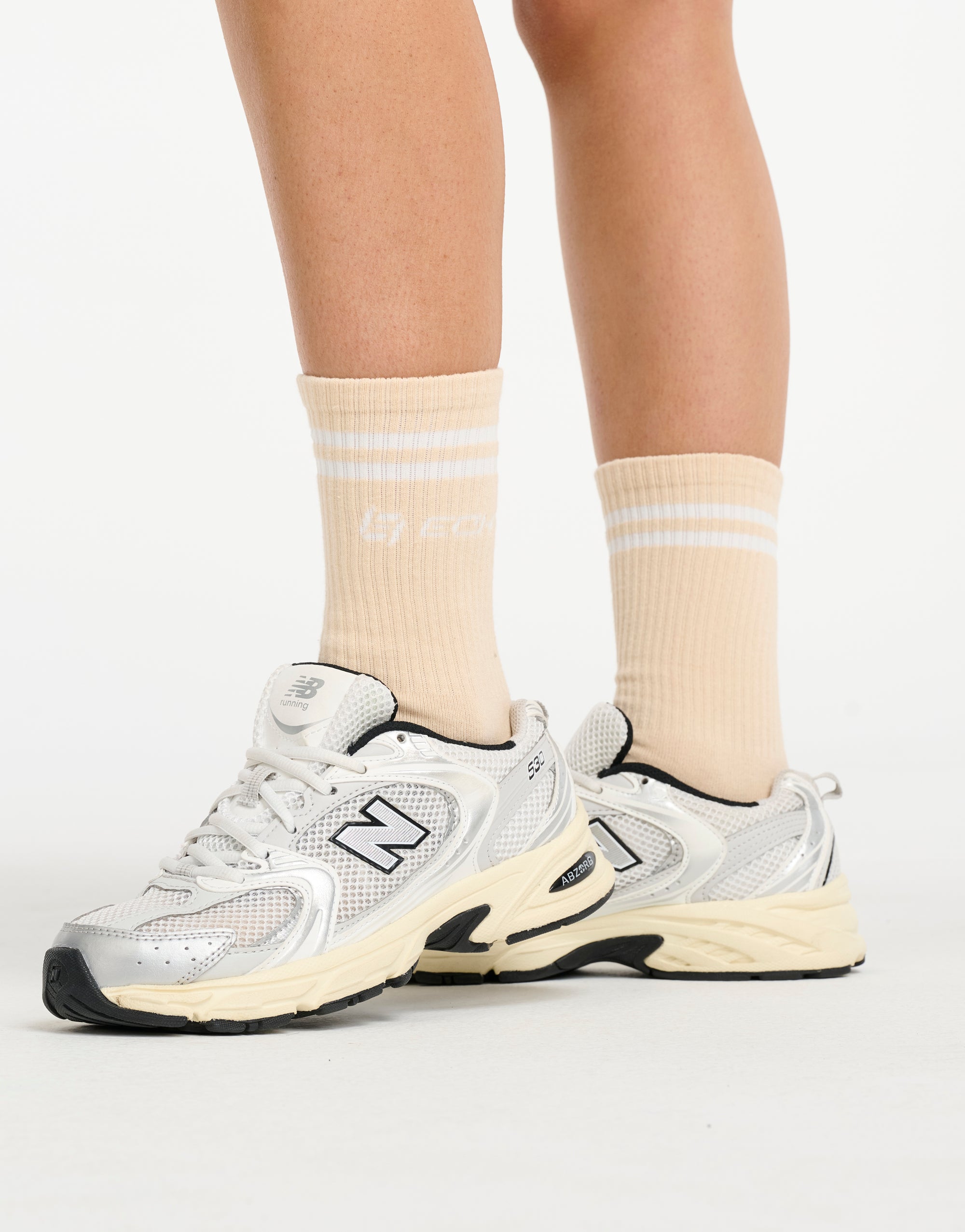 Stripe Socks (1 Pair) - Cream