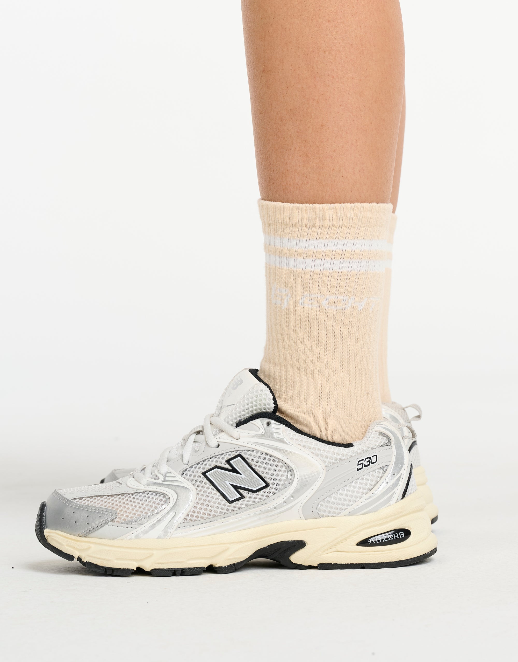 Stripe Socks (1 Pair) - Cream