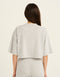 Terry Crop Tee - Grey Marle