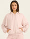 Terry Zip Up Hoodie - Mauve