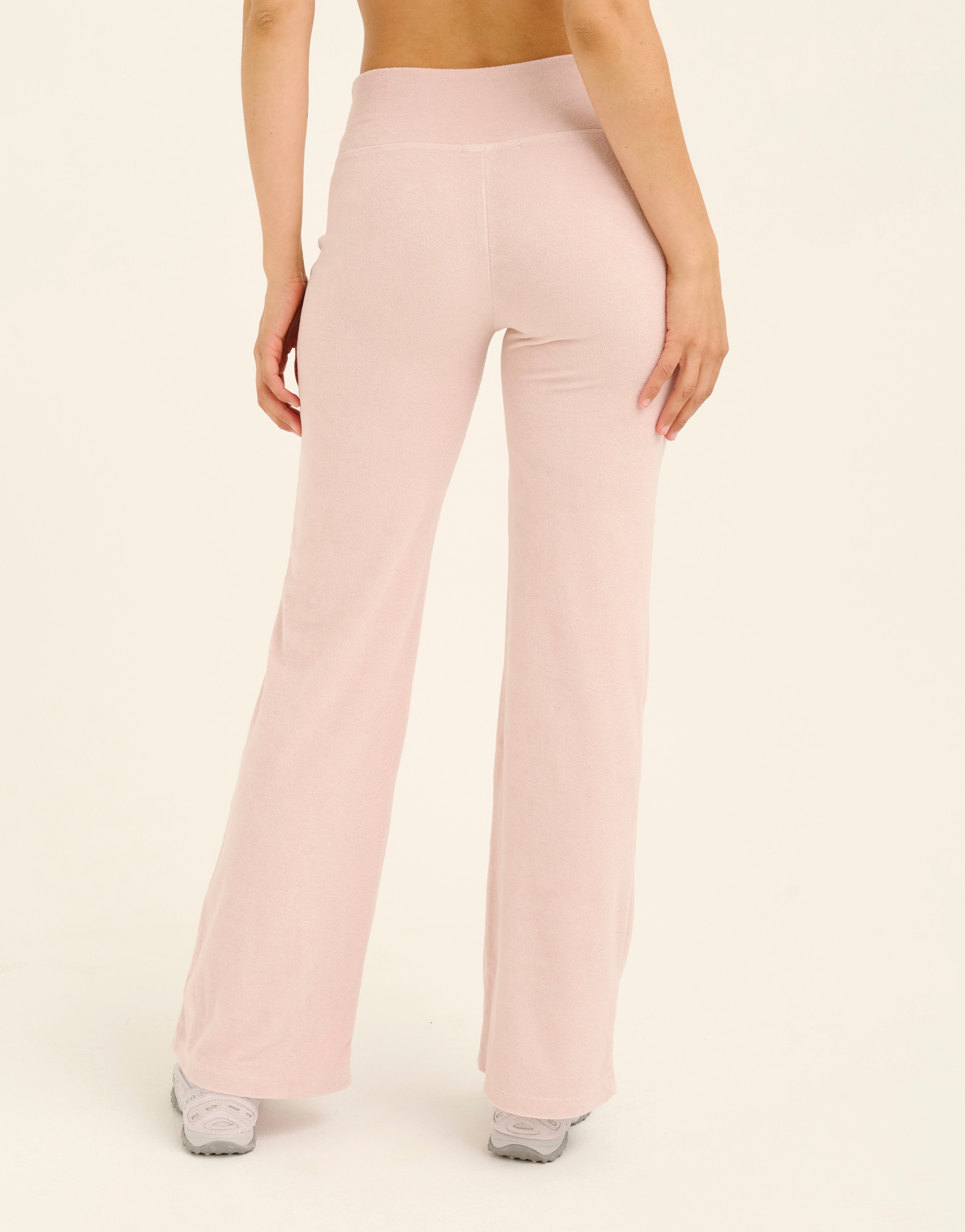 Terry Straight Leg Pant - Mauve