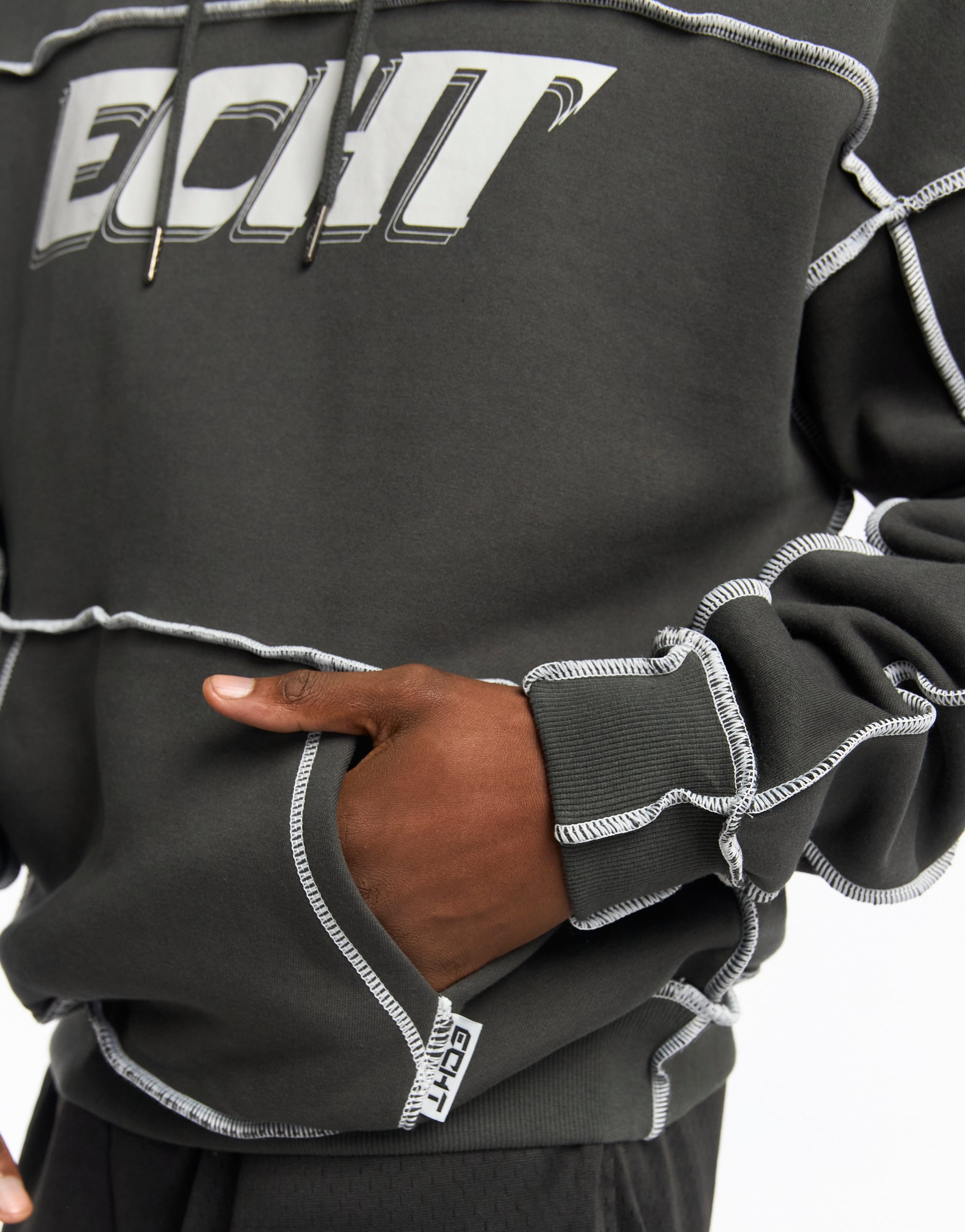 Track Hoodie - Pirate Black