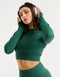 Arise Essential Zip-Up Long Sleeve - Green