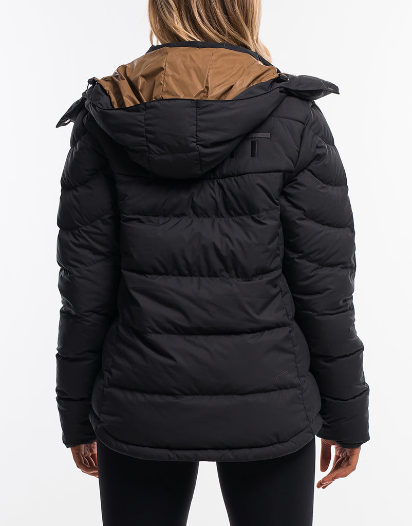 Echt Black Down Jacket Women's Echt Black Down Jacket Women's